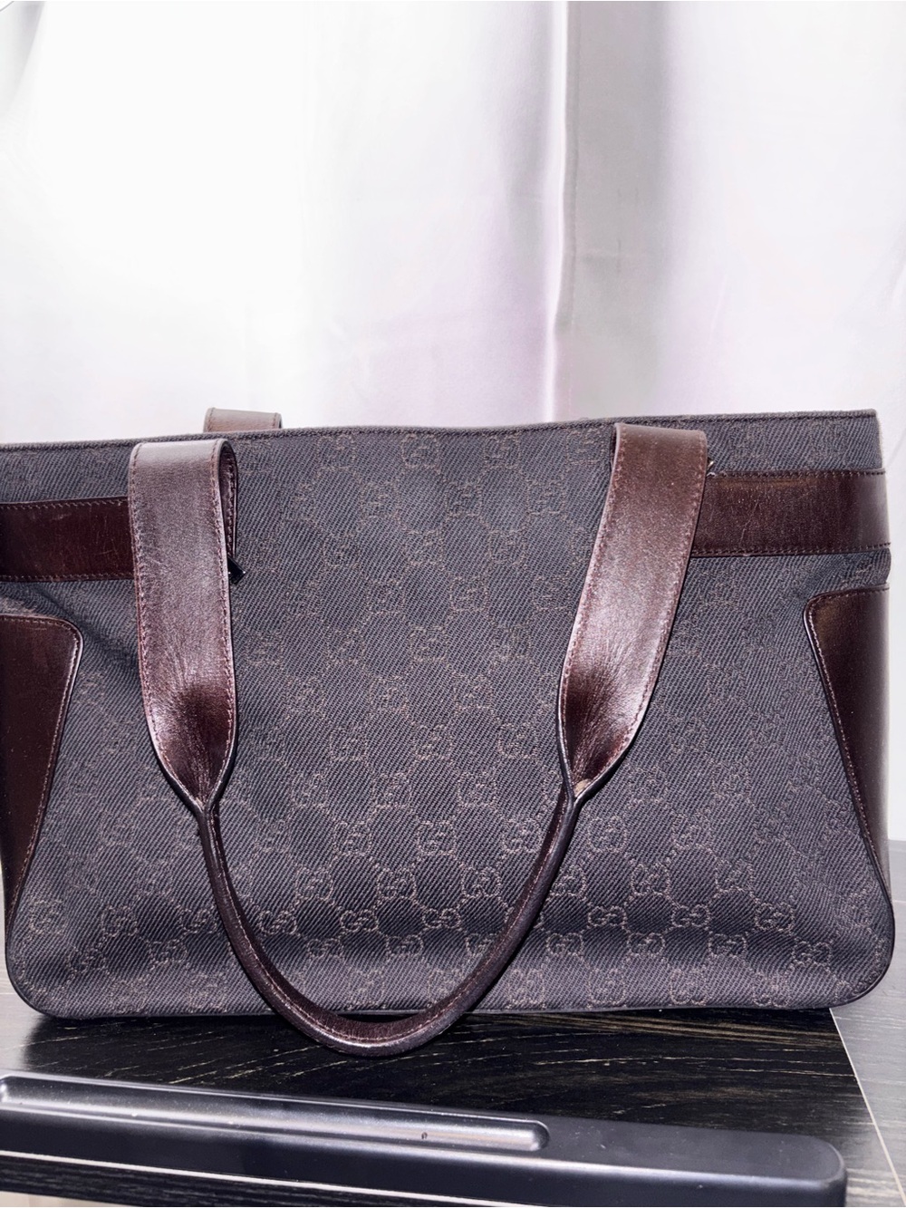 Gucci Designer-Inspired Brown Monogram Tote Bag